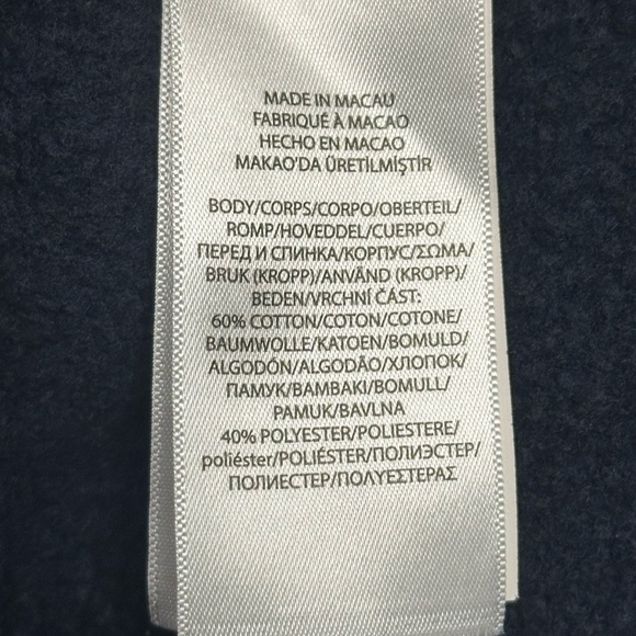 Polo Ralph Lauren Fleece Hoodie Dress Bear on Skis Sweatshirt Girls Navy 6X - Picture 11 of 12